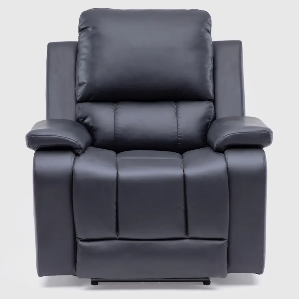 Berger Reclinable Eléctrico Masajeador 4 Puntos + Control Negro Madrid