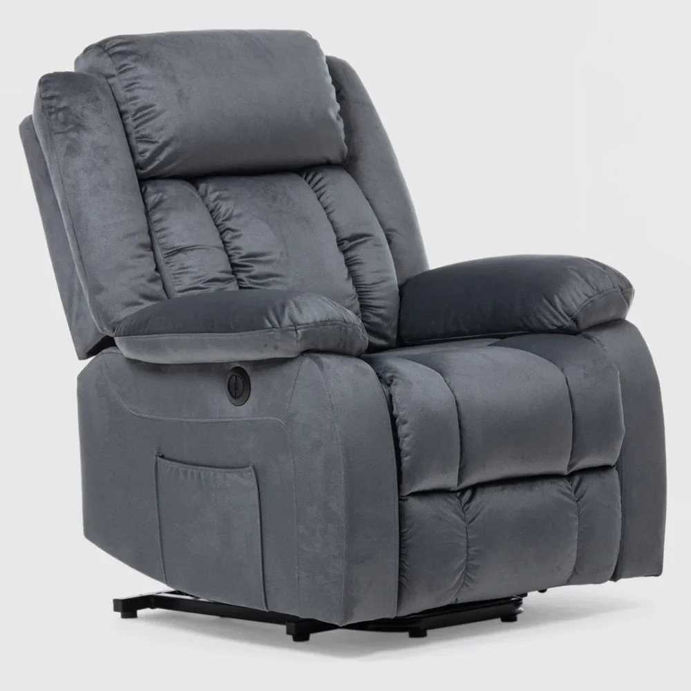 Berger Reclinable Eléctrico con Masaje + Calentador Livorno Gris